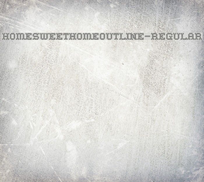 HomeSweetHomeOutline-Regular Example 2