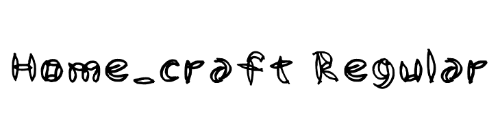 Home_craft Regular  Скачать бесплатные шрифты