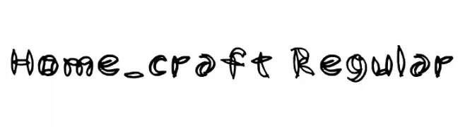Home_craft Regular  Free Fonts Download