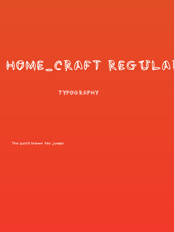 Home_craft Regular Poster
