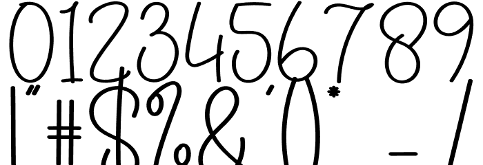 Homebake Font OTHER CHARS