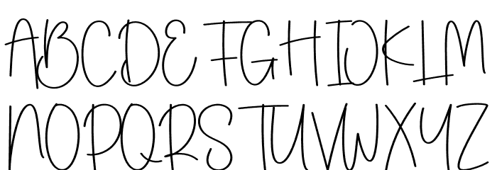 Homebake Font UPPERCASE