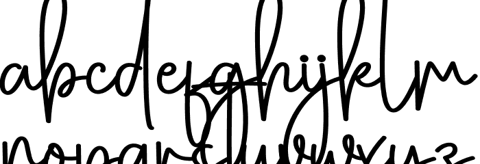 Homebake Font LOWERCASE