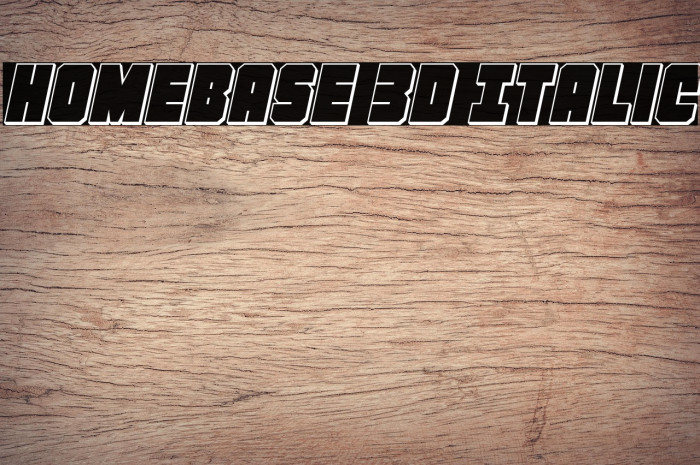 Homebase 3D Italic Example 3