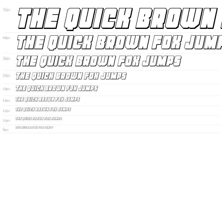 Homebase 3D Italic Waterfall