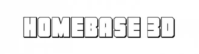 Homebase 3D  Frei Schriftart Herunterladen