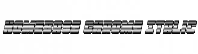 Homebase Chrome Italic  Fuentes Gratis Descargar