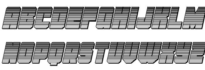 Homebase Chrome Italic Font LOWERCASE