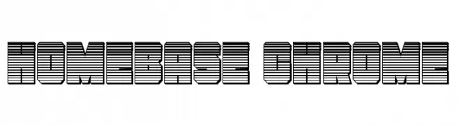 Homebase Chrome  Fuentes Gratis Descargar