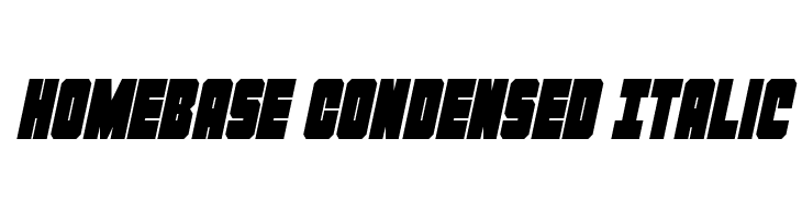 Homebase Condensed Italic  font caratteri gratis