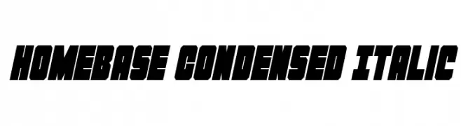 Homebase Condensed Italic  Fuentes Gratis Descargar