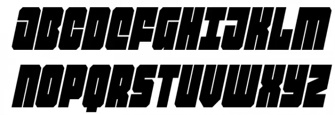 Homebase Condensed Italic Schriftart Groß