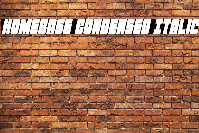 Homebase Condensed Italic Example 3