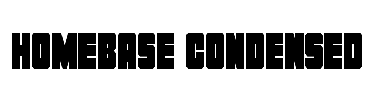 Homebase Condensed  font caratteri gratis