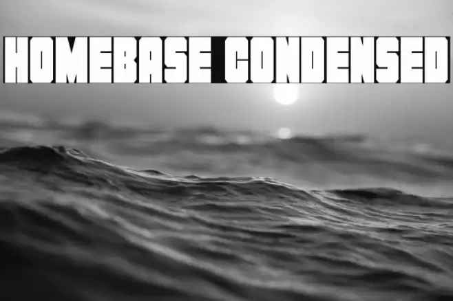 Homebase Condensed Font examples