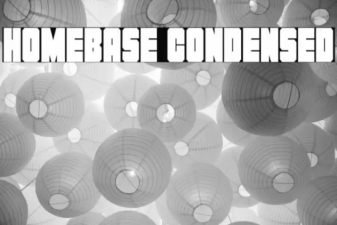 Homebase Condensed Font examples