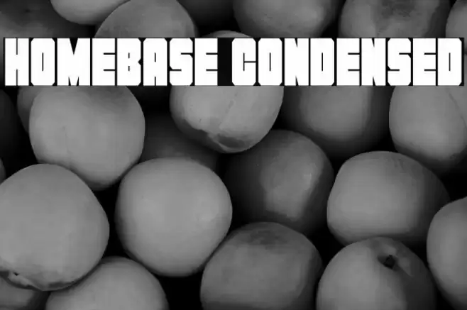 Homebase Condensed Font examples