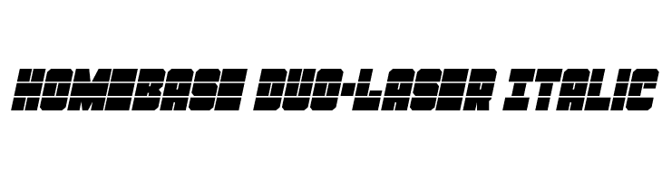 Homebase Duo-Laser Italic  baixar fontes gratis