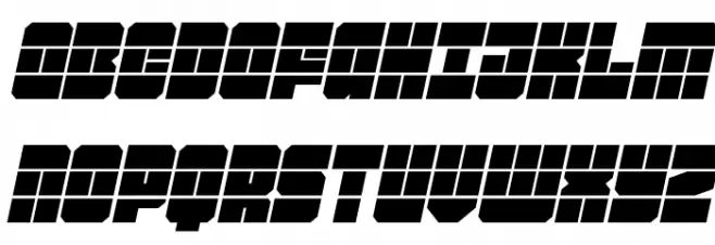 Homebase Duo-Laser Italic 字体 大写