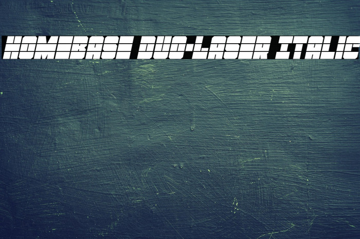 Homebase Duo-Laser Italic Example 2