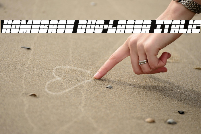 Homebase Duo-Laser Italic Example 3