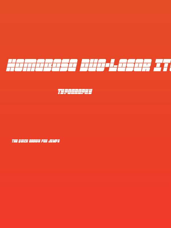 Homebase Duo-Laser Italic Poster