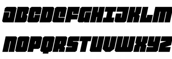 Homebase Expanded Italic Schriftart Groß