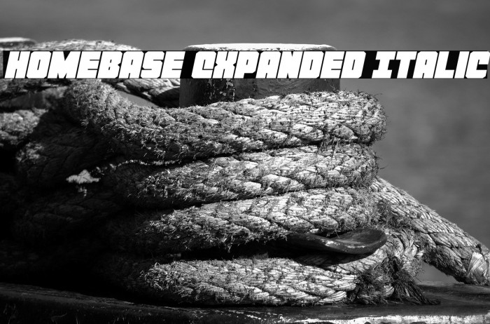 Homebase Expanded Italic Example 3