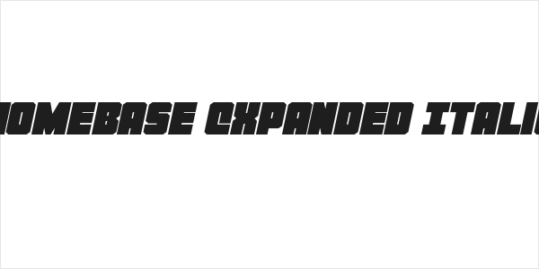 Homebase Expanded Italic Logo