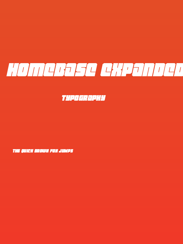 Homebase Expanded Italic Poster