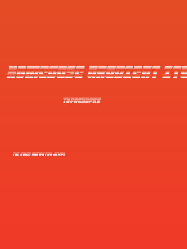 Homebase Gradient Italic Poster