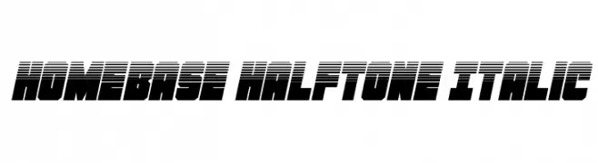 Homebase Halftone Italic  नि: शुल्क फ़ॉन्ट्स डाउनलोड