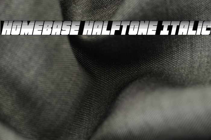 Homebase Halftone Italic Example 3