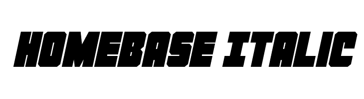 Homebase Italic  les polices de caractères gratuit tlcharger