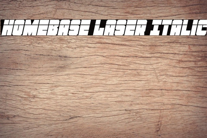 Homebase Laser Italic Example 1