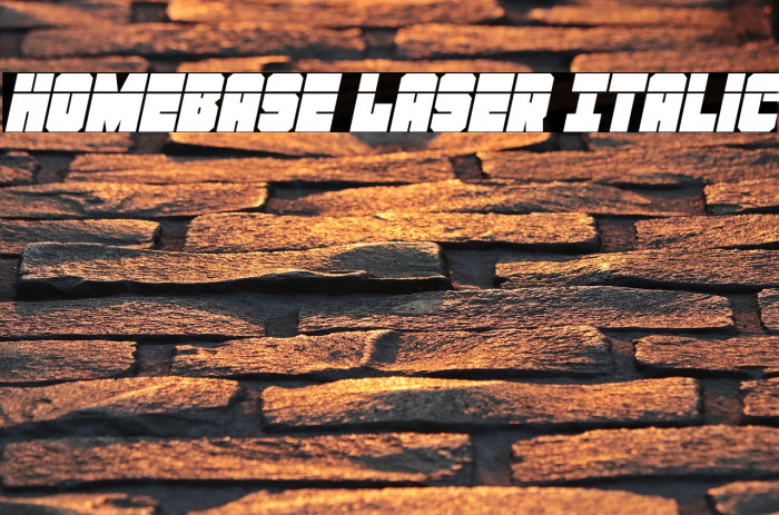 Homebase Laser Italic Example 3