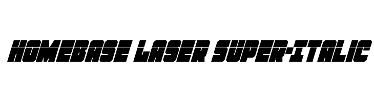 Homebase Laser Super-Italic  Frei Schriftart Herunterladen
