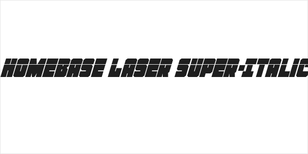 Homebase Laser Super-Italic Logo