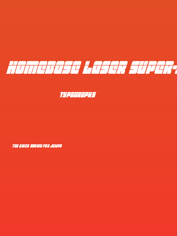Homebase Laser Super-Italic Poster