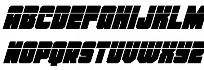 Homebase Laser Super-Italic Font Litere mici