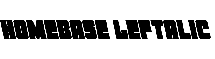 Homebase Leftalic  नि: शुल्क फ़ॉन्ट्स डाउनलोड