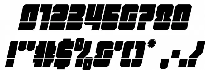 Homebase Low Laser Italic Font OTHER CHARS