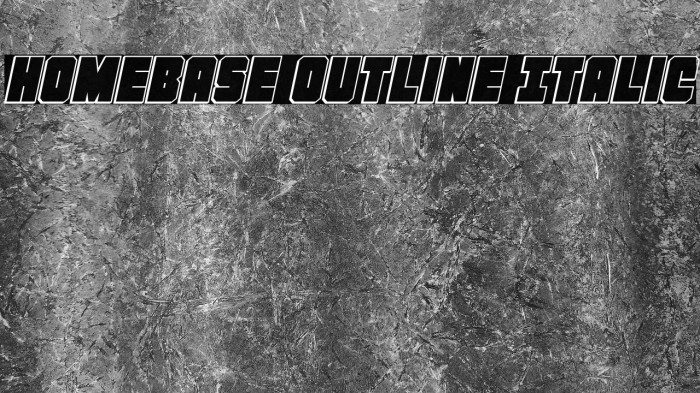 Homebase Outline Italic Example 3