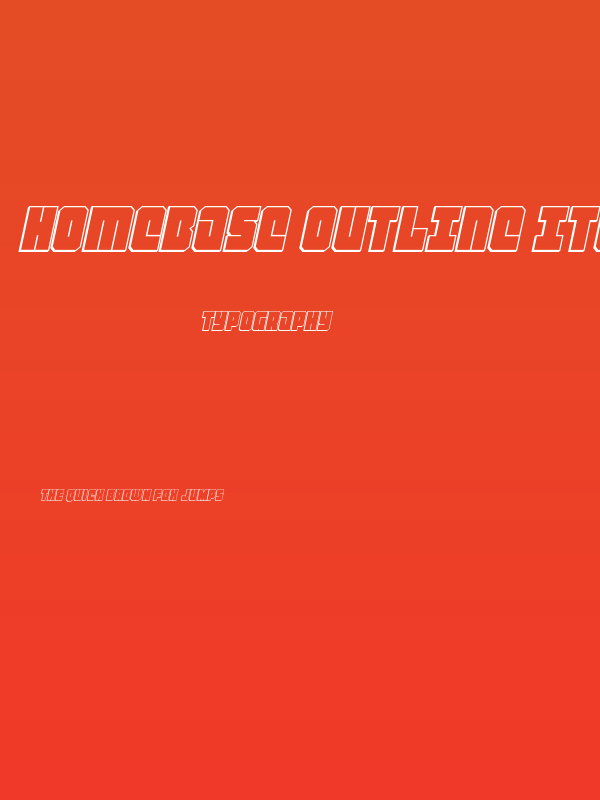 Homebase Outline Italic Poster