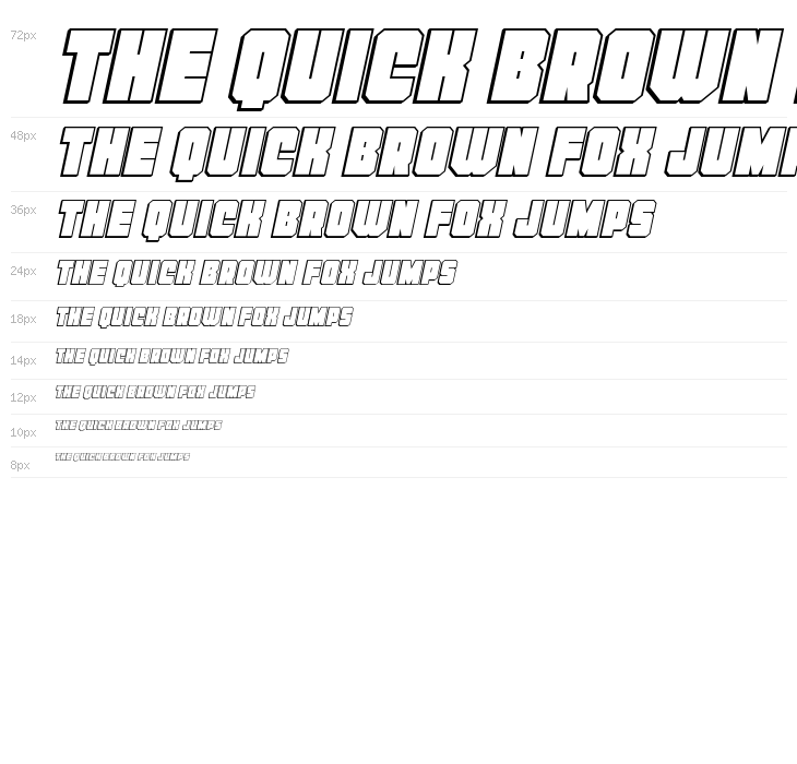 Homebase Outline Italic Waterfall