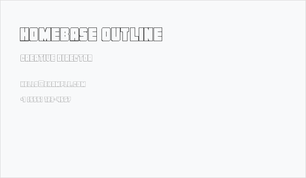 Homebase Outline Business Card