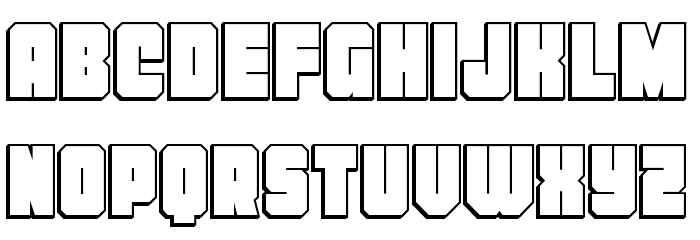 Homebase Outline Font LOWERCASE