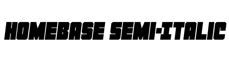 Homebase Semi-Italic  フリーフォントのダウンロード