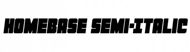 Homebase Semi-Italic  Fuentes Gratis Descargar
