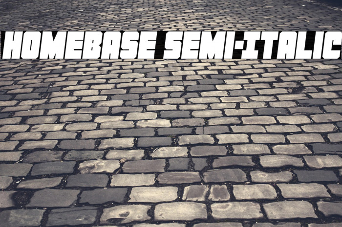 Homebase Semi-Italic Example 3